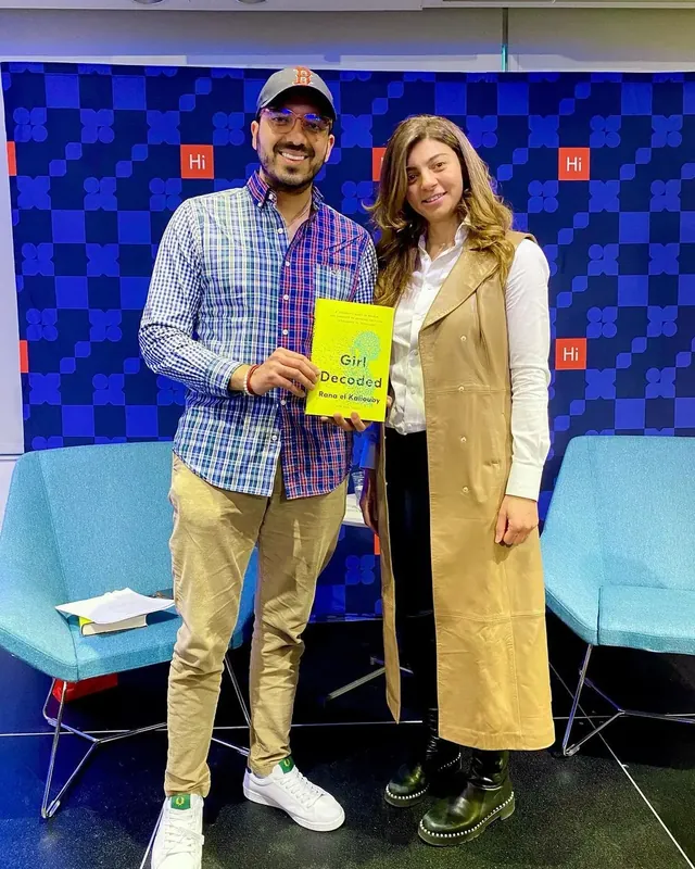 Diego Segura. With Rana el Kaliouby at the Harvard Innovation Labs.